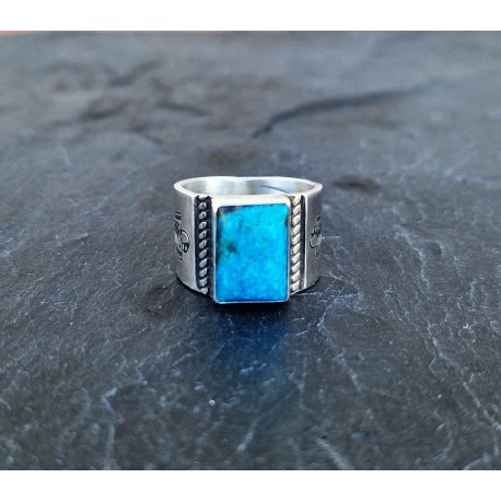 925 silver Turquoise ring "Lasso"