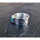 Bague Turquoise Argent 925 "Hogan"