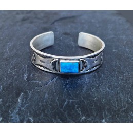 Bracelet Turquoise Argent 925 "Sun Rays"