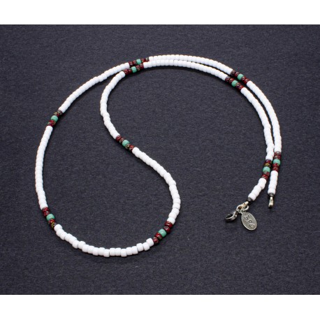 Matubo white necklace